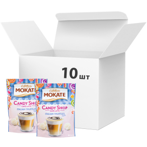 Упаковка растворимого кофейного напитка Мokate Candy Shop Latte Italian Truffles 10 шт по 110 г (26.073) (5900649068056) лучшая модель в Ужгороде