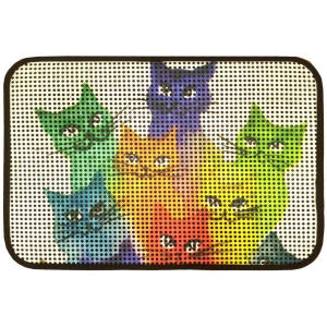 Килимок під туалет IzziHome Catsline Renkli Kediler 40x60 (2200000553515) краща модель в Ужгороді