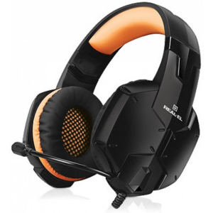 Навушники Real-El GDX-7700 Surround 7.1 Black-orange (EL124100016) в Ужгороді