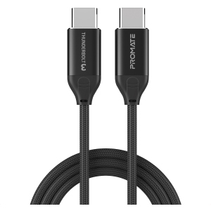 Кабель Promate ThunderLink-C20+ USB Type-C/USB Type-C 100W PD 1.5 м Black (thunderlink-c20+.black) лучшая модель в Ужгороде