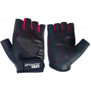 Рукавички тренувальні Sporter Gym Women Fitness Gloves (204.4 A) M Black/Pink (2009999014669) надійний