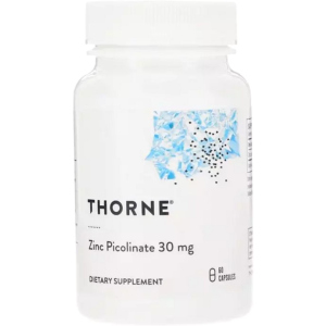 Витамины Thorne Research Цинк Пиколинат, Zinc Picolinate, 30 мг, 60 капсул (693749220022) ТОП в Ужгороде