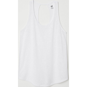 Майка спортивна H&amp;M Sport 0625316-8 XS Біла (2000001477076) краща модель в Ужгороді