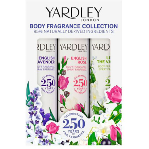 Набір для жінок Yardley Body Spray Trio 3 х 75 мл (5056179301764) в Ужгороді