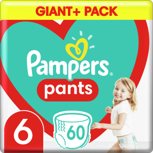 Подгузники-трусики Pampers Pants Размер 6 (15+ кг) 60 шт (8001090995179_8006540068526) в Ужгороде