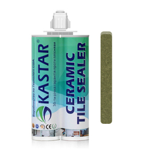 Двухкомпонентная эпоксидная фуга затирка Kastar Ceramic Tile Sealant Jade Gold/Оливка, 400мл. надежный