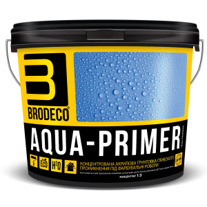 Грунтовка глибокого проникнення, концентрат Brodeco Aqua-Primer 3л надійний