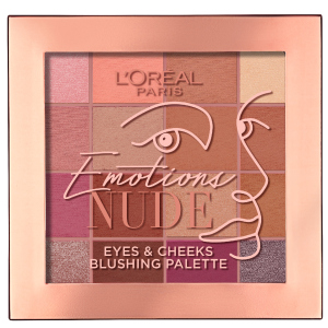 Палетка теней для век и румяна для лица L'Oreal Paris Emotions of Nude 17 г (3600523973705)