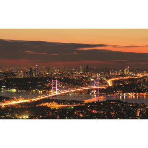 Фотошпалери паперові DecoArt Міста - нічне місто 368 x 254 см 4 сегменти (1066 - P8) краща модель в Ужгороді