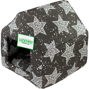 Будиночок для собак і кішок Lucky pet Джессі №0 26x27x27 см Сірий (4820224210872)