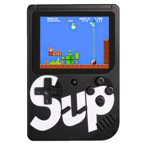 Портативна ігрова ретро приставка Sup 400 Game Box 8bit Black краща модель в Ужгороді