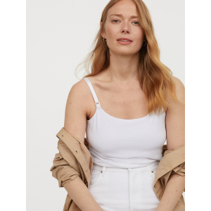 Майка для мам, що годують H&amp;M Mama Conscious 0534164-9 XL Біла (2000001787199) ТОП в Ужгороді