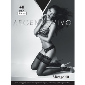 Панчохи Argentovivo Mirage 40 Den 3/4 р. Bianco (8051403068731) краща модель в Ужгороді