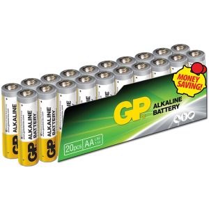 Батарейки GP SUPER ALKALINE 1.5 В 15AEPL-2VS20, LR6, AA 20 шт (4891199147470) ТОП в Ужгороді
