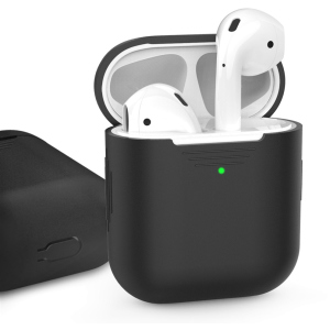 Класичний Силіконовий чохол AhaStyle для Apple AirPods Black (AHA-01020-BLK) ТОП в Ужгороді