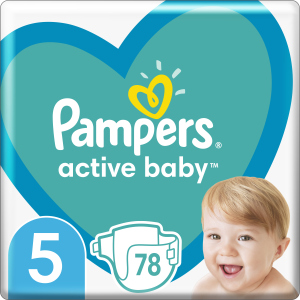 Підгузки Pampers Active Baby Розмір 5 (Junior) 11-16 кг 78 шт (8001090950536) в Ужгороді