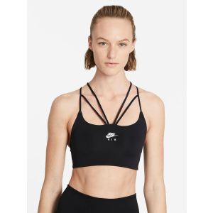 Спортивний топ Nike W Nk Df Indy Strpy Bra CZ4490-010 S Чорний (194957215560) краща модель в Ужгороді