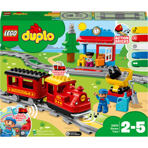 Конструктор LEGO DUPLO Town Потяг на паровій тязі 59 деталей (10874) (5702016117264) в Ужгороді