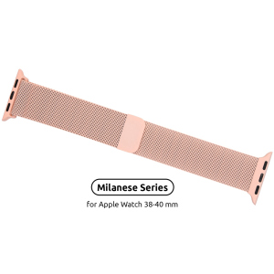 Ремінець Armorstandart Milanese Loop Band Apple Watch All Series 38-40 mm Pink (ARM55246) в Ужгороді