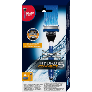 хорошая модель Станок для бритья Wilkinson Sword Hydro 5 Connect Clampack + 4 cменных картриджа (4027800202232)