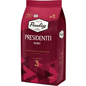 Кофе в зернах Paulig Presidentti Ruby 400 г (6411300176748) лучшая модель в Ужгороде