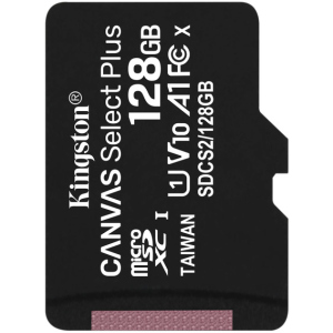 Kingston microSDXC 128GB Canvas Select Plus Class 10 UHS-I U1 V10 A1 (SDCS2/128GBSP) надійний