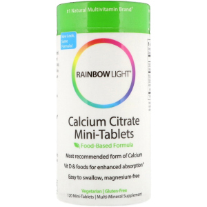 Витамины Rainbow Light цитрат кальция Calcium Citrate Mini-Tablets 120 мини таблетки (21888202119) ТОП в Ужгороде