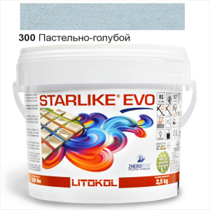 купить Эпоксидная затирка Litokol Starlike EVO 300 Пастельно-голубой 2,5кг