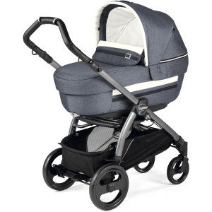 Универсальная коляска 2в1 Peg-Perego Book Plus S Luxe Mirage Серо-синяя (PACK01-00000000002) ТОП в Ужгороде