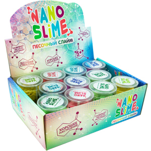 Упаковка піскових слаймів Nano slime 12 шт х 150 г (71834) (4820220561480) краща модель в Ужгороді