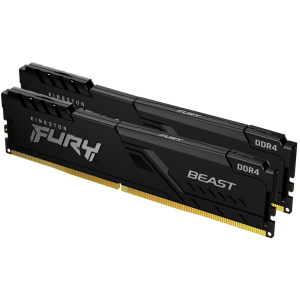 Оперативна пам'ять Kingston Fury DDR4-2666 16384MB PC4-21300 (Kit of 2x8192) Beast Black (KF426C16BBK2/16) в Ужгороді