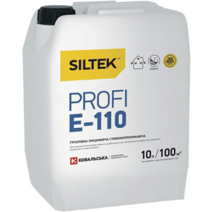 Грунтовка Siltek, що зміцнює Е-110 Profi 10 кг (Е9793) краща модель в Ужгороді