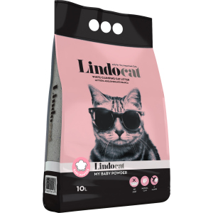 Наповнювач для котячого туалету Lindocat Бентонітовий MyBabypowder 8.5 кг (10 л) (8006455001137) надійний