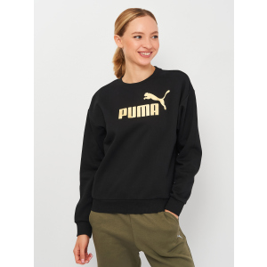 купить Свитшот Puma ESS+ Metallic Logo Crew 58689301 XL Puma Black-Gold (4063699358681)