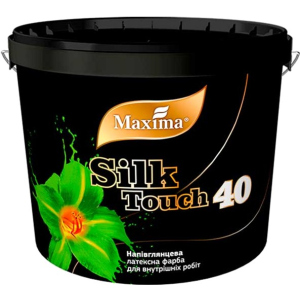 Напівглянцева латексна фарба "Silk Touch 40" Maxima 12 кг (4823083307806) ТОП в Ужгороді