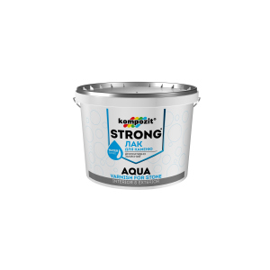 Лак для каменю STRONG AQUA Kompozit 10 л (4820085745131) ТОП в Ужгороді