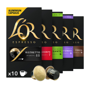 Набір кавових капсул L'OR Collection сумісні з Nespresso 100% Арабіка 50 шт (1780201379646)