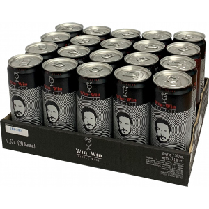 Упаковка слабоалкогольного винного ігристого напою Win-Win Ред Фіз 0.33 л х 20 шт 5.5-6% (4820236721052)