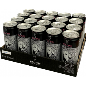 Упаковка слабоалкогольного винного ігристого напою Win-Win Розе Фрозен 0.33 л х 20 шт 5.5-6% (4820236721045) в Ужгороді