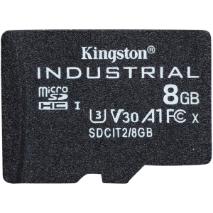 Kingston microSDHC 8GBSP Industrial Class 10 UHS-I V30 A1 (SDCIT2/8GBSP) лучшая модель в Ужгороде