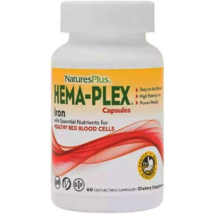 Натуральна добавка Natures Plus Hema-Plex №60 (97467037724) краща модель в Ужгороді