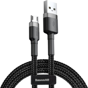 Кабель Baseus Cafule Cable USB для Micro 2A 3 м Black-Grey (CAMKLF-HG1)