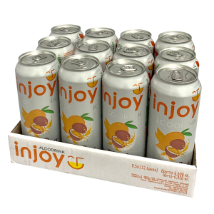 Упаковка слабоалкогольного напитка InJoy Манго Маракуйя 0.5 л х 12 шт 6.7% (4820236720956) лучшая модель в Ужгороде