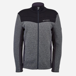 Спортивна кофта Spyder Encore Full Zip 38191250-014 XL Сіра з чорним (192636139589) в Ужгороді