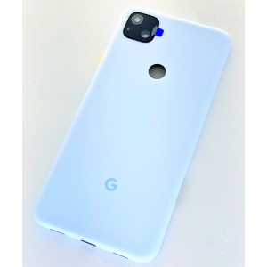 Задняя крышка Google Pixel 4a, голубая, Barely Blue, оригинал (Китай) + стекло камеры High Copy лучшая модель в Ужгороде