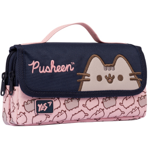 Пенал м'який YES WL-01 Pusheen рожевий/синій (533041) ТОП в Ужгороді