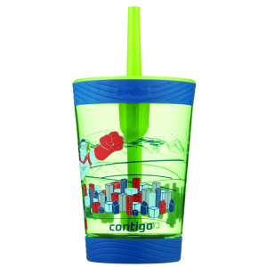 Склянка з трубочкою Contigo Spill Proof Tumbler Blue 420 мл (2115830) ТОП в Ужгороді