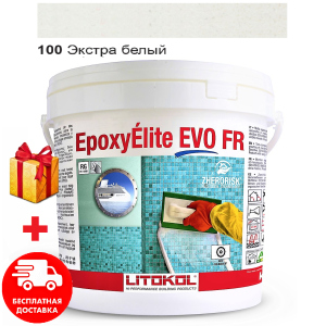 Затирка для швов эпоксидная двухкомпонентная Litokol EpoxyElite EVO 100 (Экстра белый) 10кг лучшая модель в Ужгороде