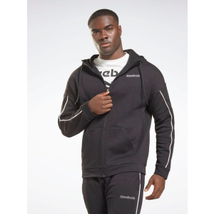 Толстовка Reebok Te Piping Fz Hoodie GS9301 L Black (4064055484860) лучшая модель в Ужгороде