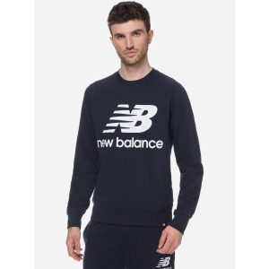 Світшот New Balance Ess Stacked Logo MT03560ECL M Синій (194389363983) краща модель в Ужгороді